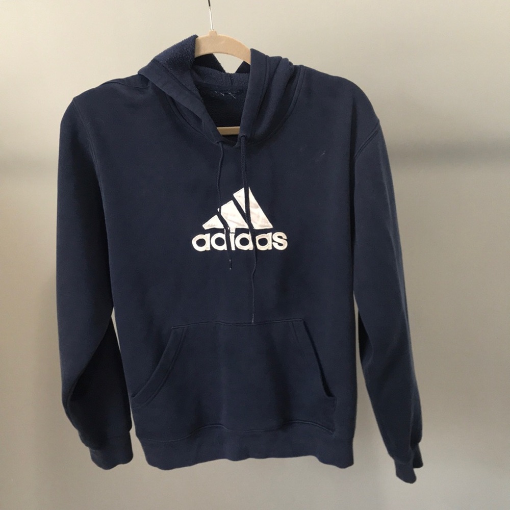 Vintage Blue Adidas Hoodie👻🔹